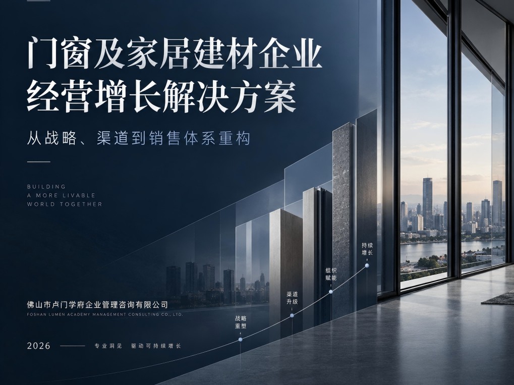 门窗及家居建材企业经营增长解决方案——从战略、渠道到销售体系重构