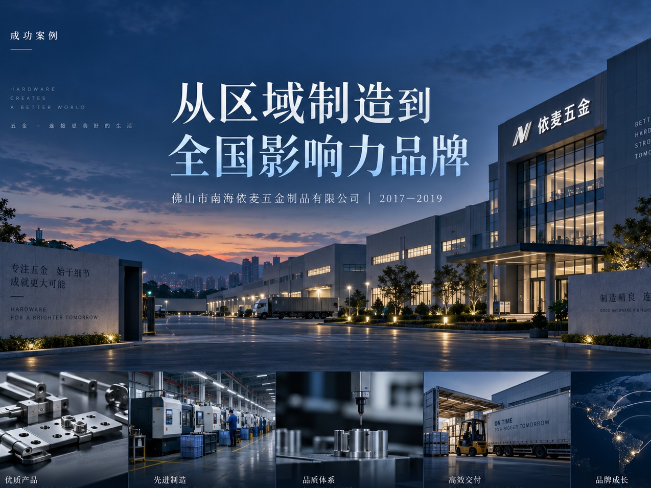 佛山市南海依麦五金制品有限公司战略突围与品牌升级案例，通过战略定位、品牌营销、研发、生产、质量与交付体系建设，推动企业由区域制造向全国市场影响力品牌发展。