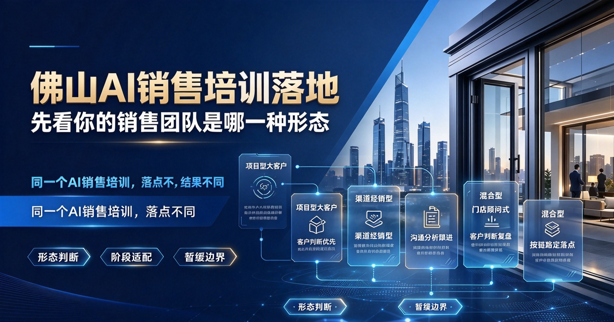 佛山AI销售培训落地：先看你的销售团队是哪一种形态